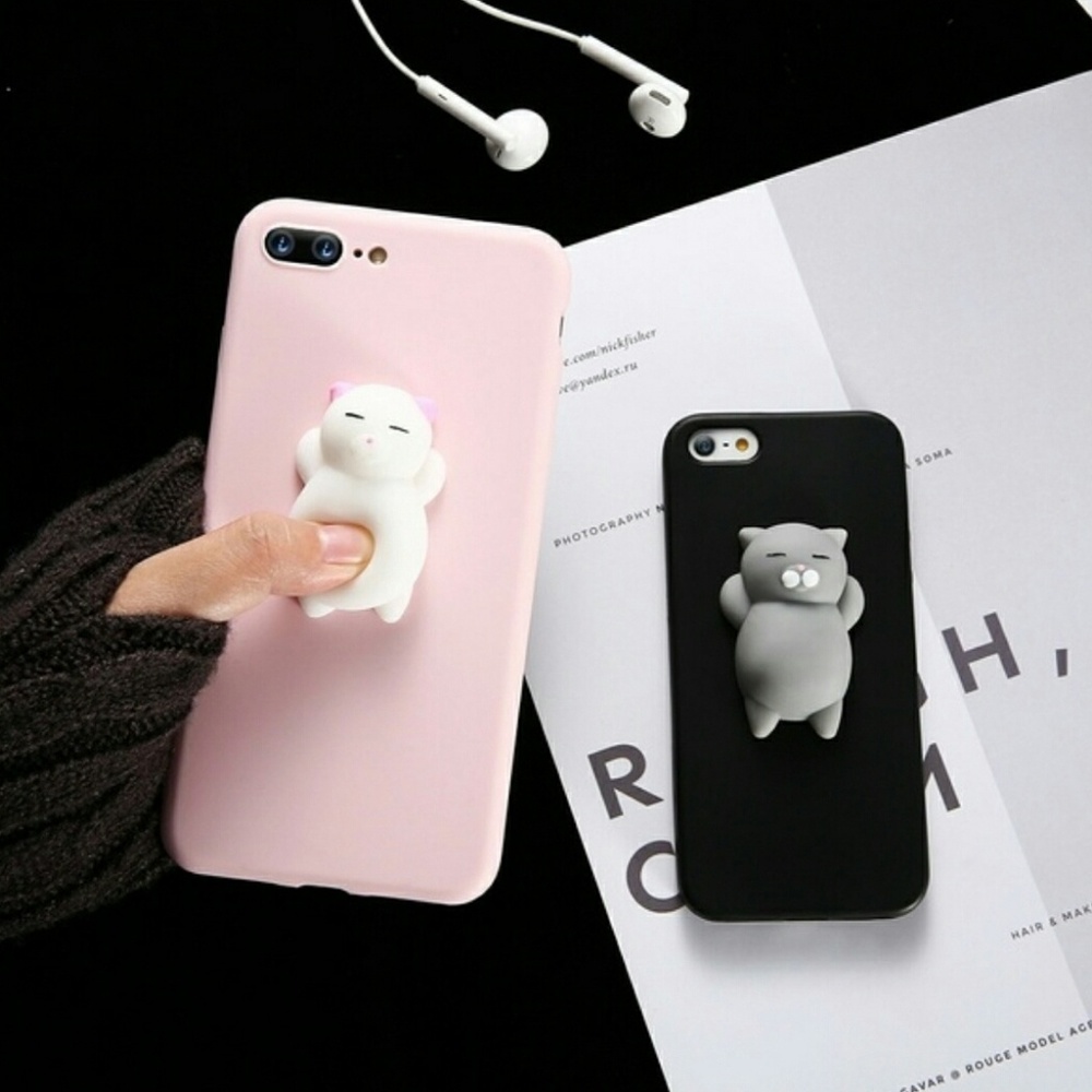 3D Squishy Cat Phone Case For Galaxy S9